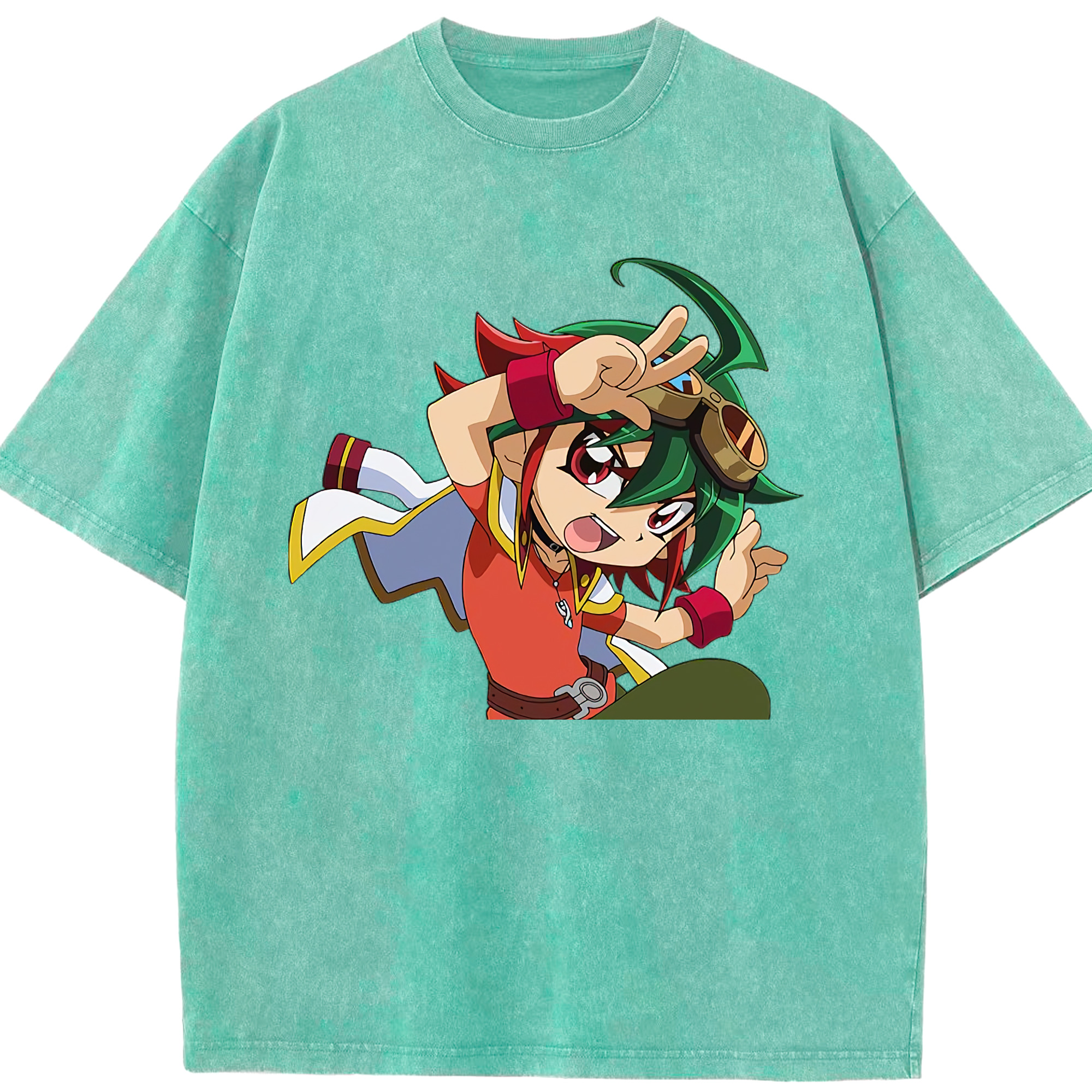 （画像用） 遊☆戯☆王 Yu-Gi-Oh! 綿100% ヴィンテージ風 半袖Tシャツ（フロントプリント）